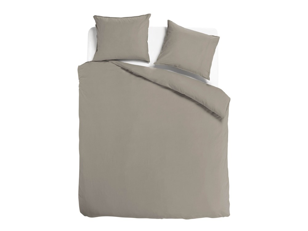 Dekbedovertrek Noa Taupe 140x200/220 | totaalBED | 1-persoons