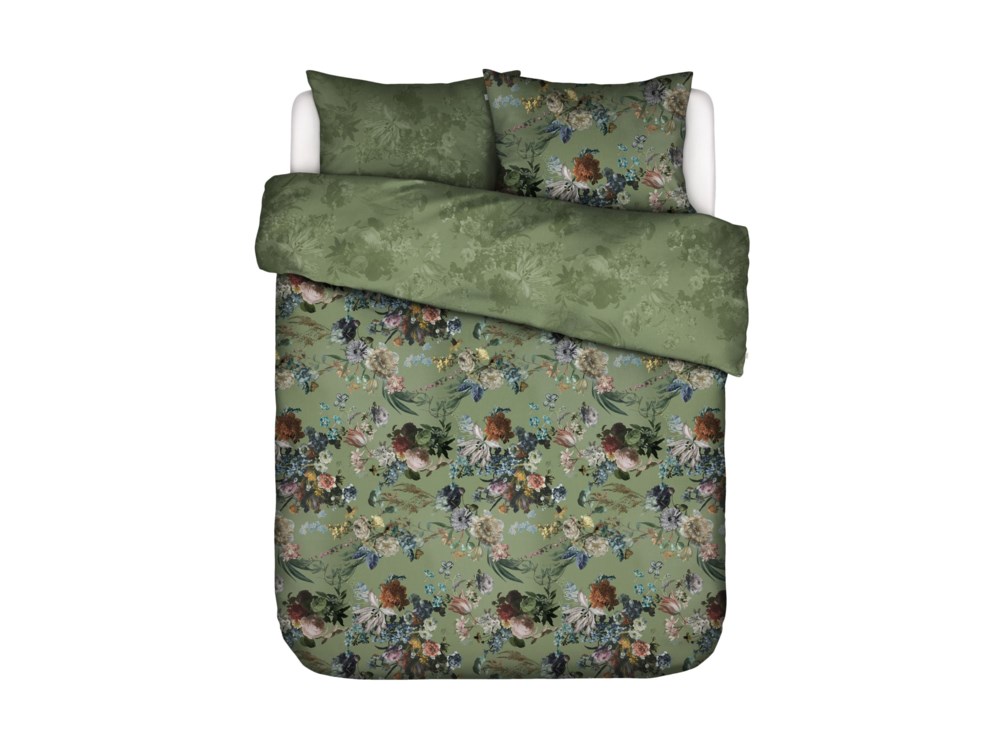 Dekbedovertrek Isabella forest green 140x200/220 | totaalBED | 2-persoons