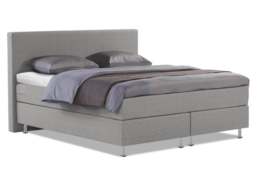 Boxspring Nightline vrd | 180x200 |Board 523, grijs | totaalBED | 2-persoons